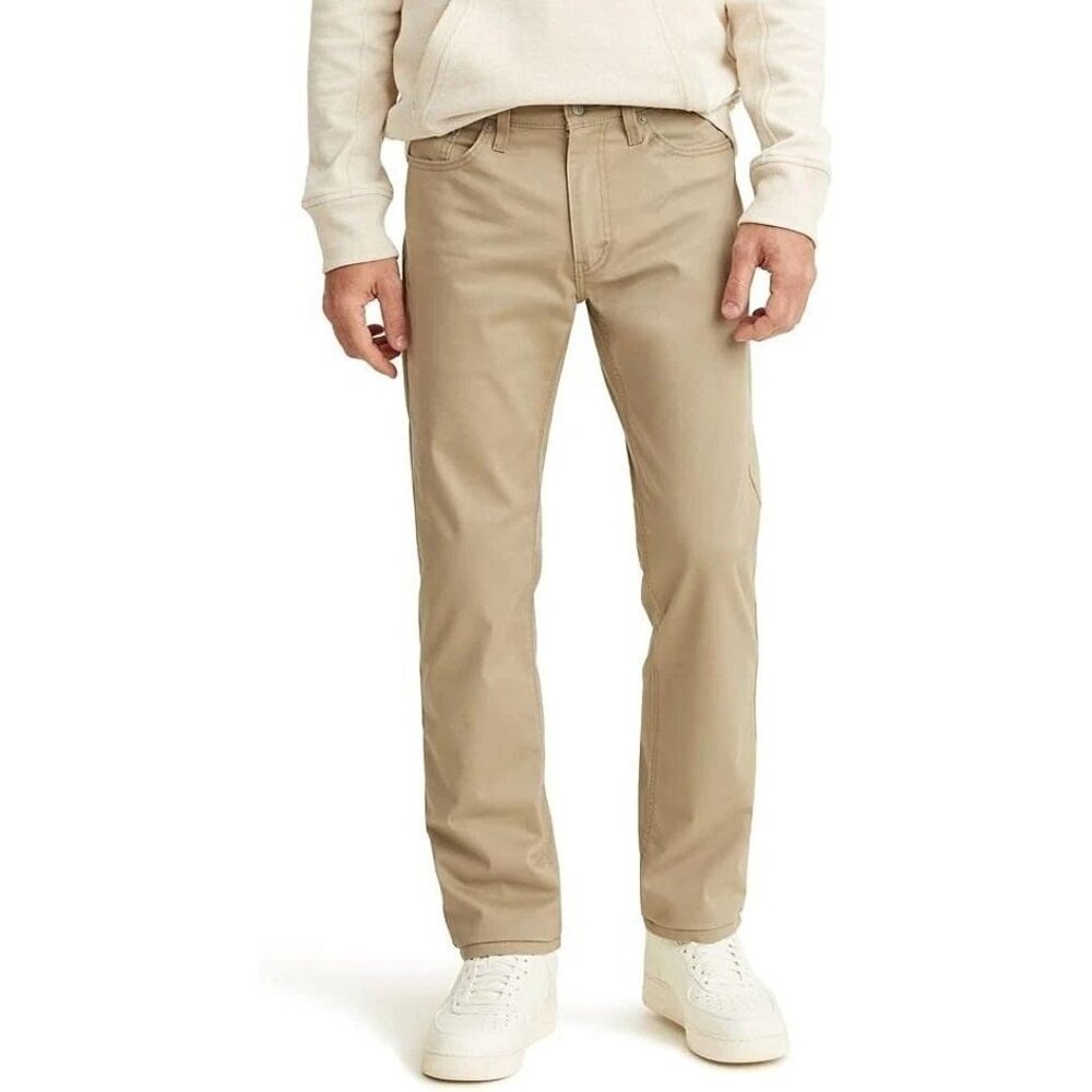 NEW Levis 514 Men's W30 L30 Straight Stretch Khaki Pants  Beige Cotton  G1655